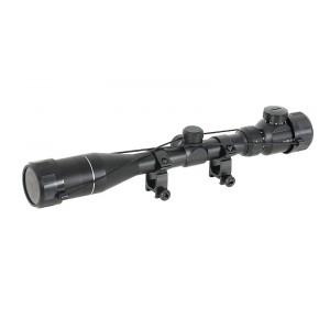 Scope 3-9x40E with high mounting rings [ACM]